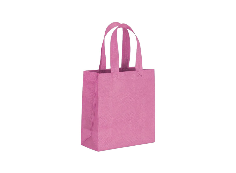 Shopper mini con soffietto in TNT 80 g/m2, manici corti Gheddi