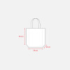 Shopper mini con soffietto in TNT 80 g/m2, manici corti Gheddi
