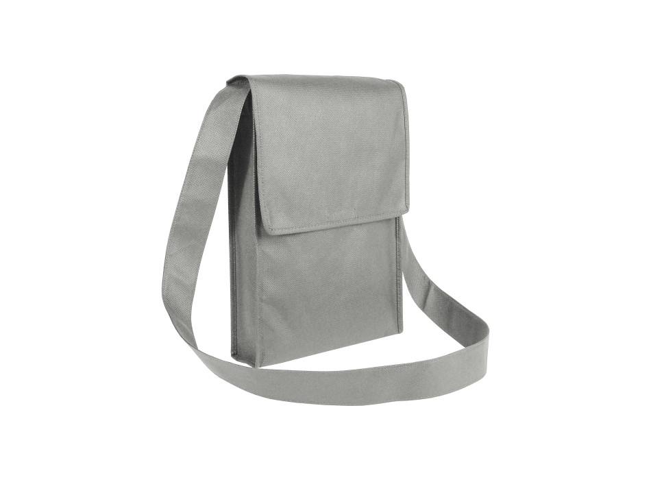 Shopper tascapane con soffietto in TNT 80 g/m2 cucito con tracolla