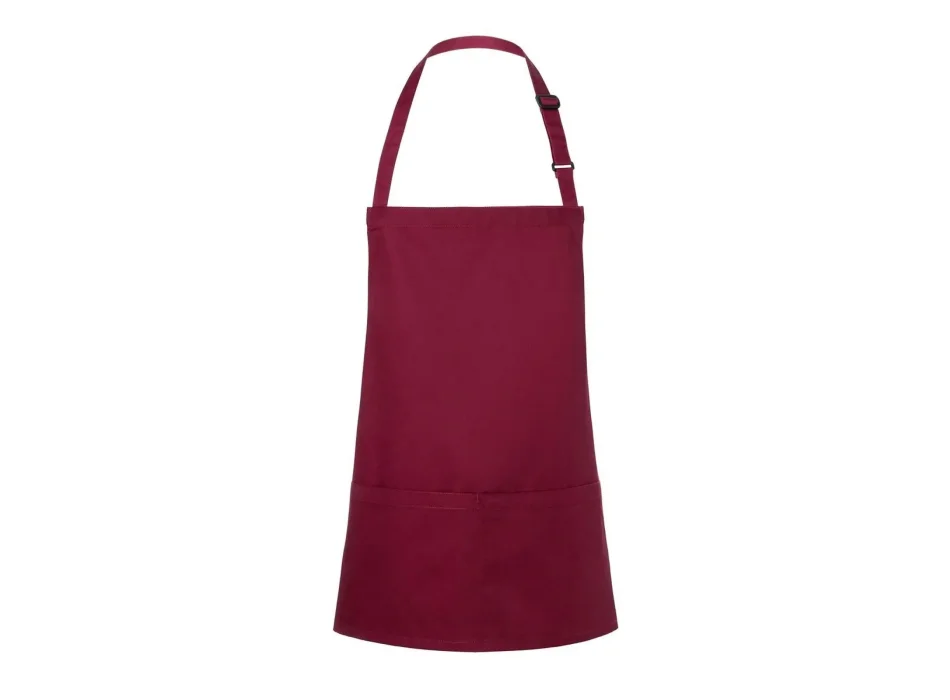 Short Bib Apron Basic With Buckle And Pocket  Gheddi