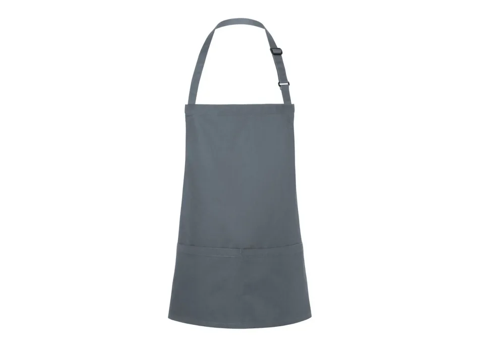 Short Bib Apron Basic With Buckle And Pocket  Gheddi