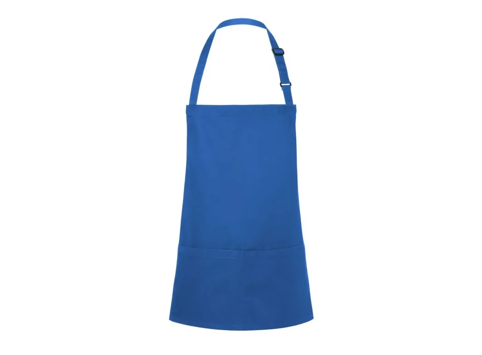 Short Bib Apron Basic With Buckle And Pocket  Gheddi