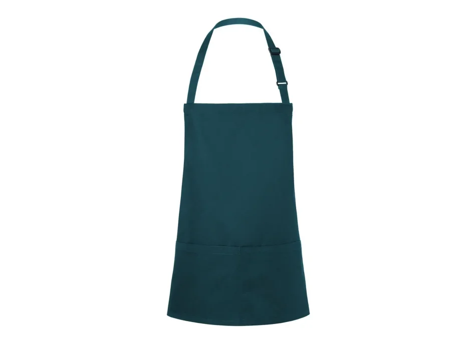 Short Bib Apron Basic With Buckle And Pocket  Gheddi