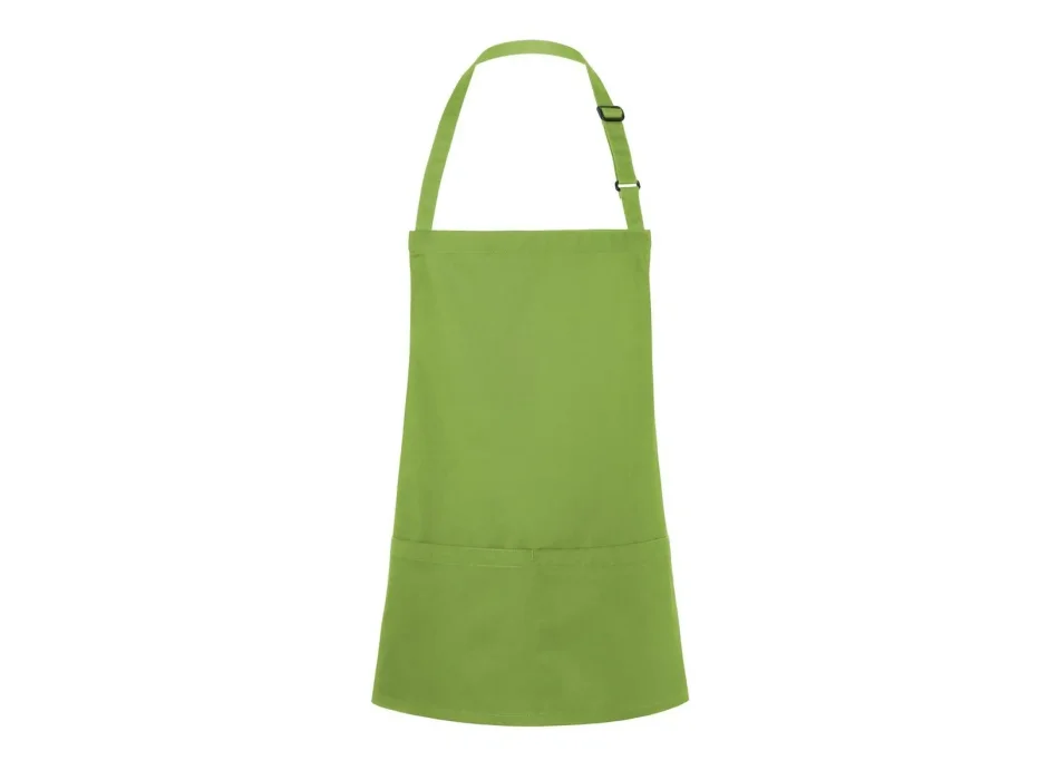Short Bib Apron Basic With Buckle And Pocket  Gheddi