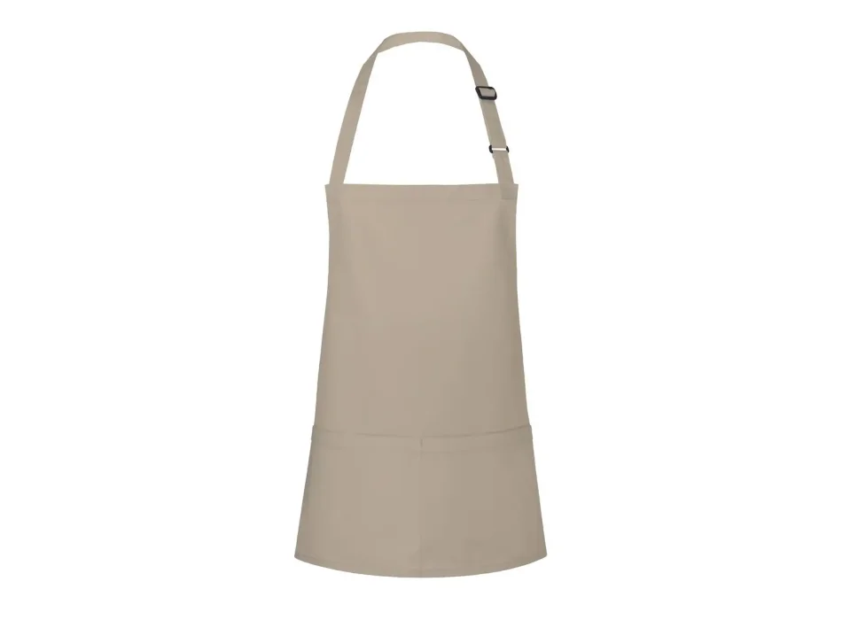 Short Bib Apron Basic With Buckle And Pocket  Gheddi
