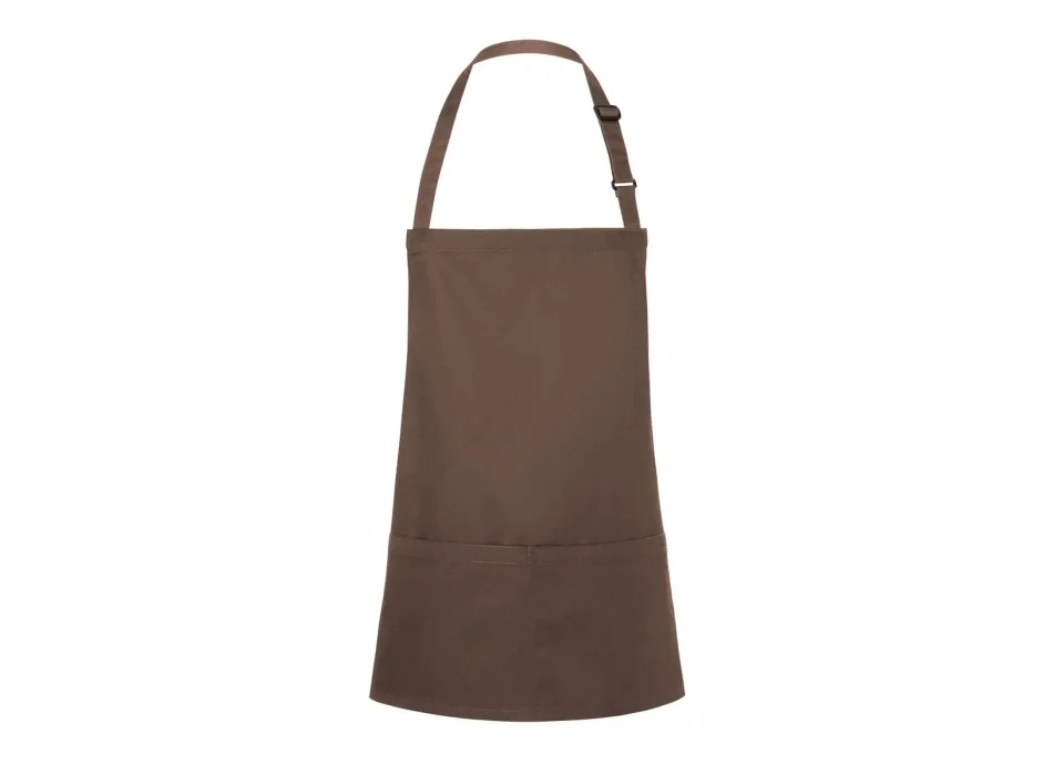 Short Bib Apron Basic With Buckle And Pocket  Gheddi