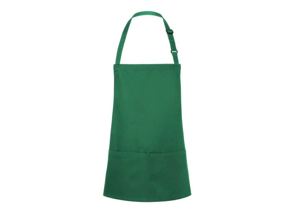 Short Bib Apron Basic With Buckle And Pocket  Gheddi