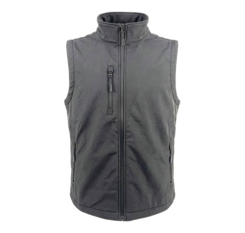 Smanicato softshell unisex in tessuto rigenerato da 280 g/m2 Gheddi