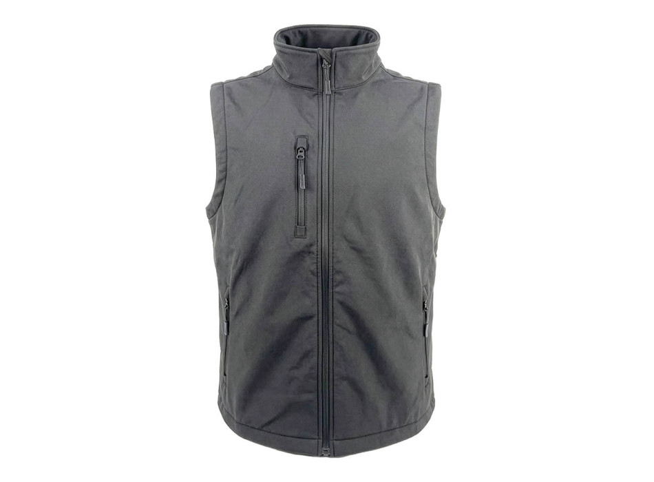 Smanicato softshell unisex in tessuto rigenerato da 280 g/m2 Gheddi