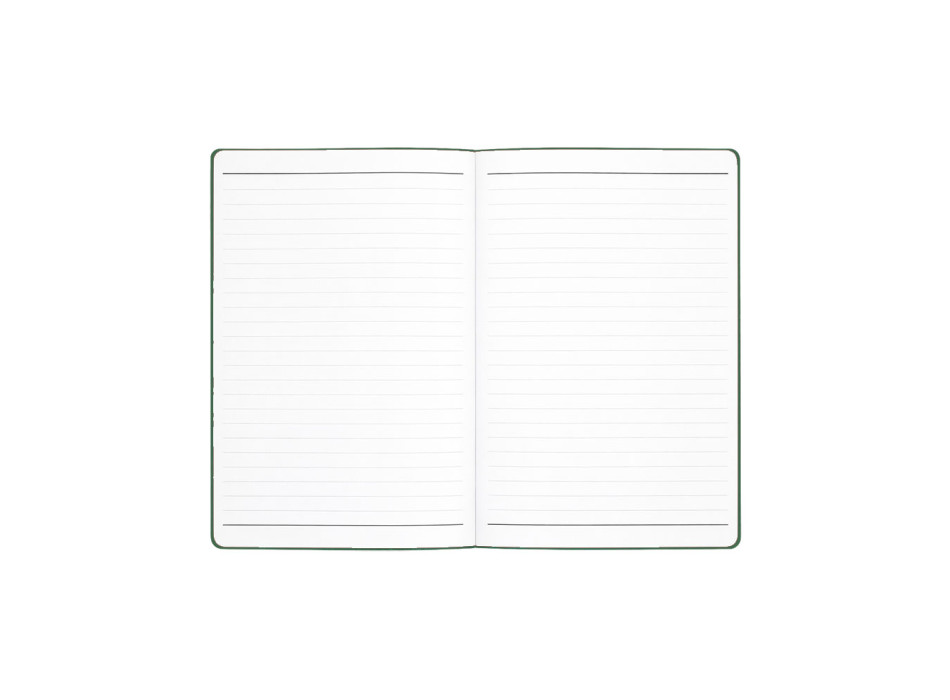 Taccuino con copertina flessibile in PU, 80 pagine a righe in carta bianca Gheddi