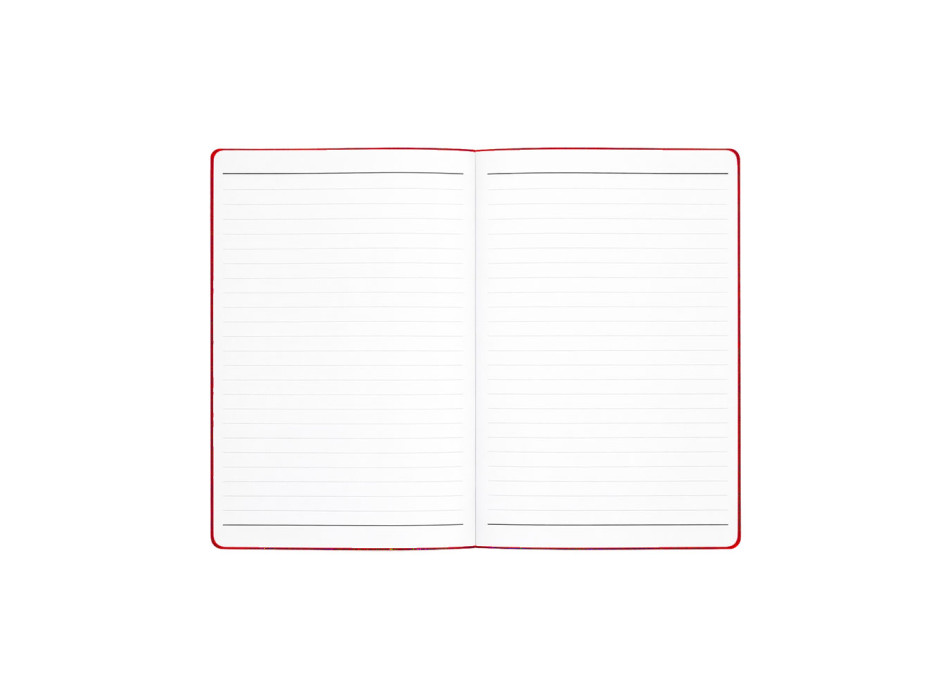 Taccuino con copertina flessibile in PU, 80 pagine a righe in carta bianca Gheddi