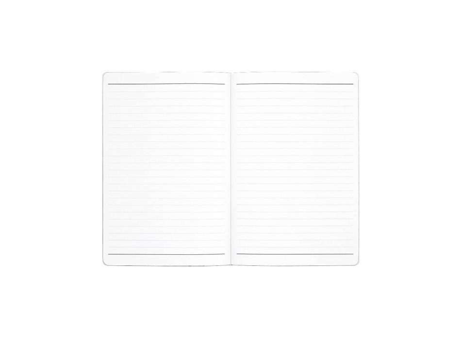 Taccuino con copertina flessibile in PU, 80 pagine a righe in carta bianca Gheddi