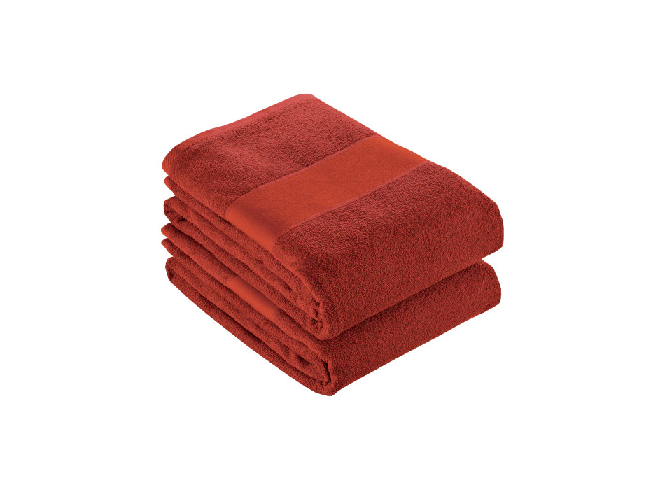 Telo in spugna di cotone 100 % ( 350 gr m2) con banda OPACA stampabile (50x100cm)