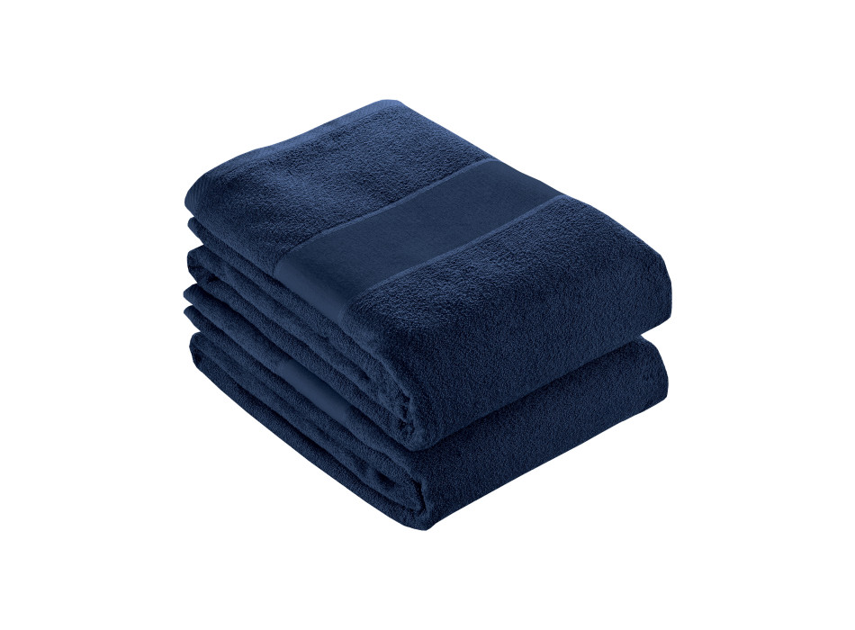 Telo in spugna di cotone 100 % ( 350 gr m2) con banda OPACA stampabile (70x140cm)