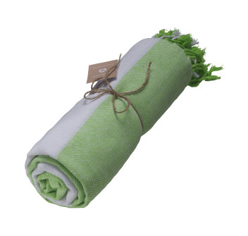 Telo mare/Fouta in cotone riciclato 180 g/m2 certificato GRS