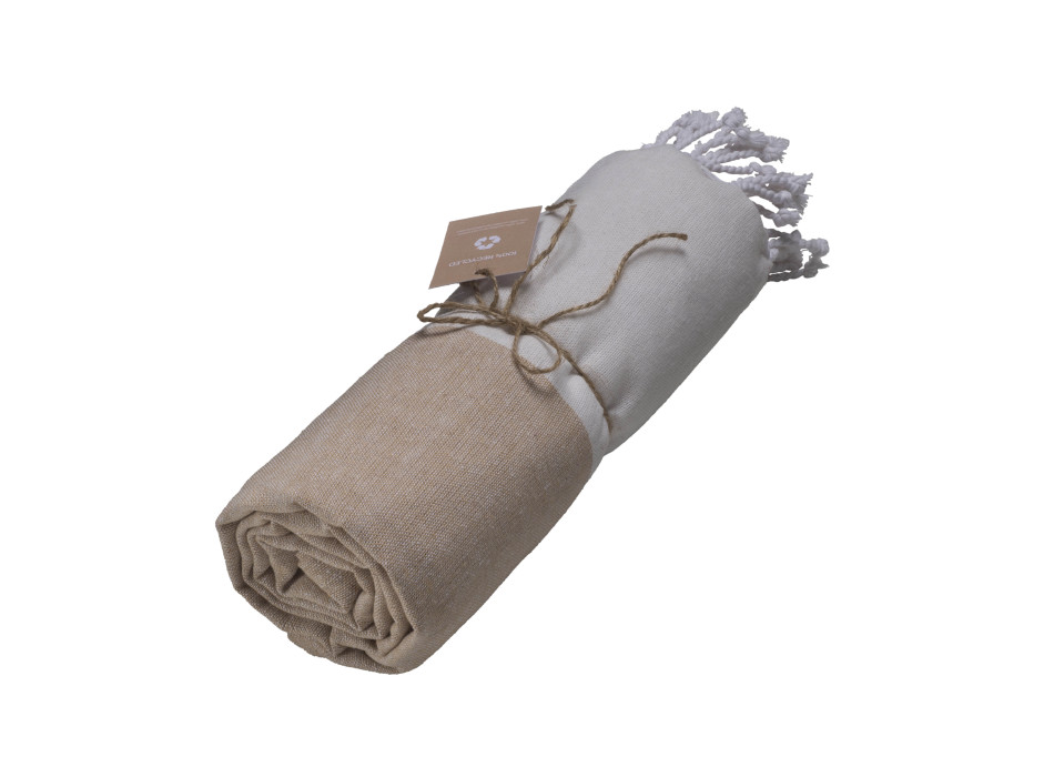 Telo mare in cotone riciclato 180 g/m2 certificato GRS