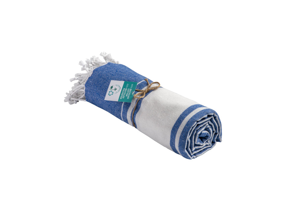 Telo mare in cotone riciclato da 150 g/m2 certificato GRS