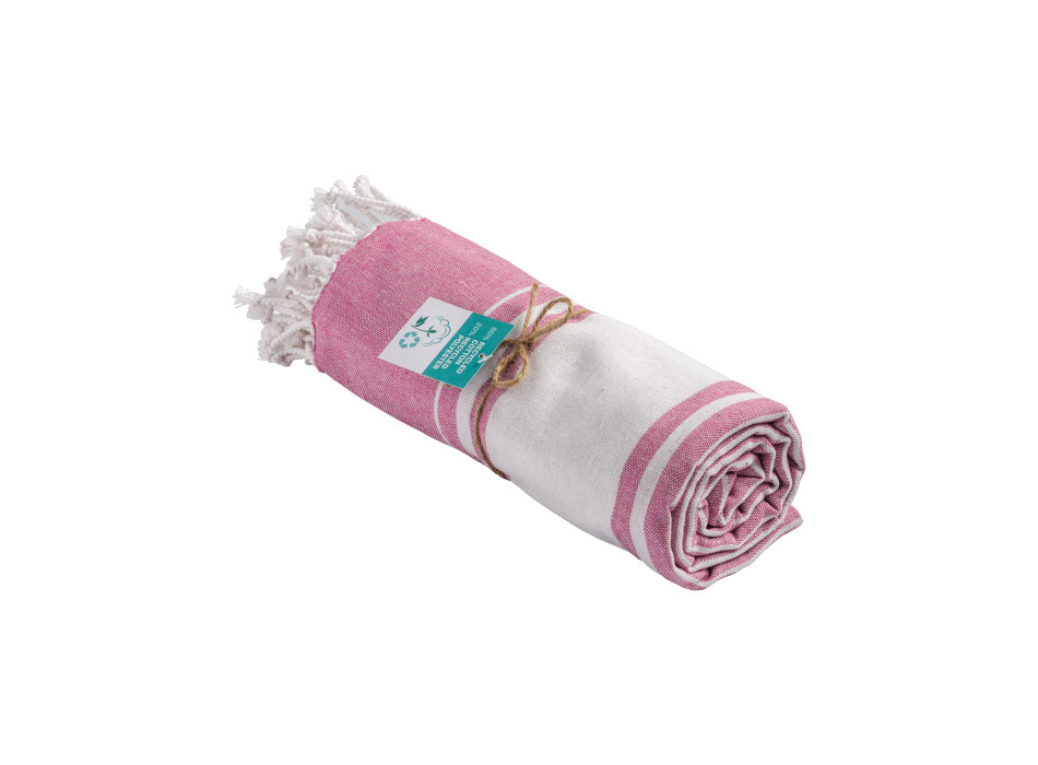 Telo mare in cotone riciclato da 150 g/m2 certificato GRS
