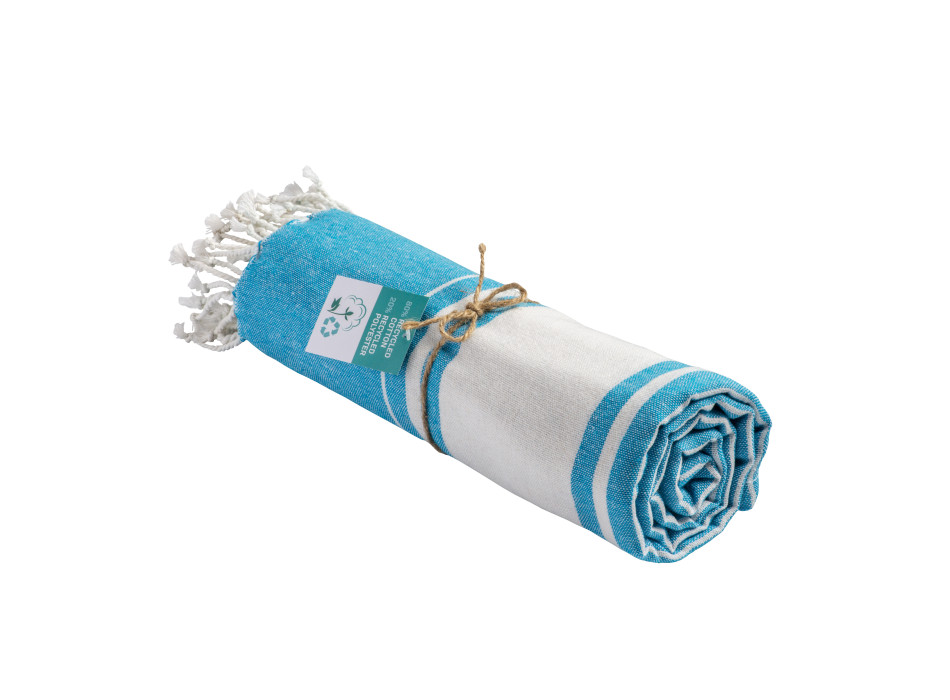 Telo mare/pareo in cotone riciclato 180 gr/m2