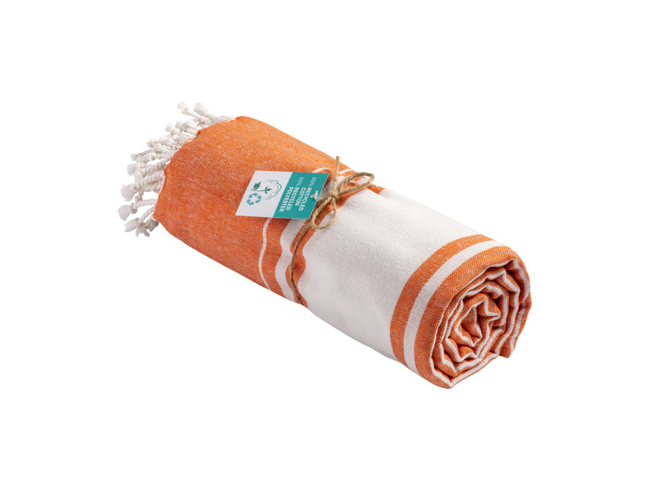 Telo mare/pareo in cotone riciclato 180 gr/m2