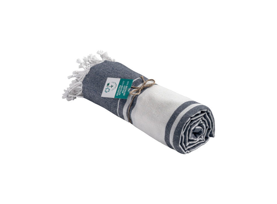 Telo mare/pareo in cotone riciclato 180 gr/m2