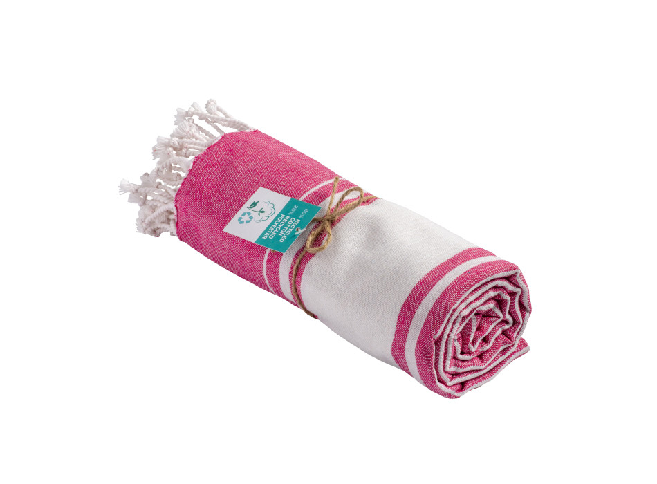 Telo mare/pareo in cotone riciclato 180 gr/m2
