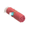 Telo mare/pareo  in cotone riciclato  da 180 gr/m2 con frange, misura 90x170 cm
