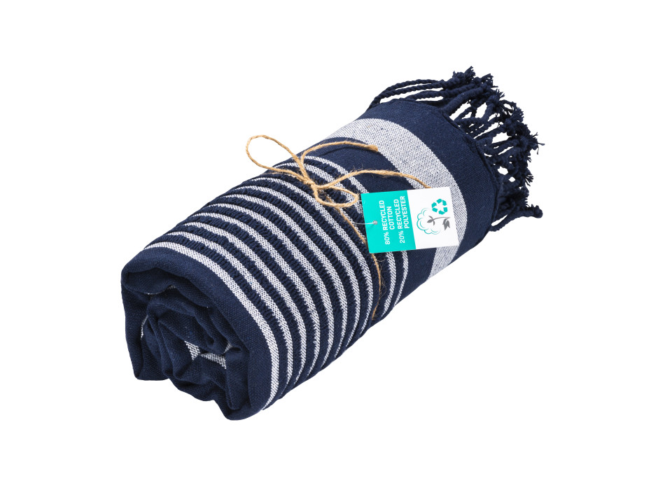 Telo mare/pareo  in cotone riciclato stile futa da 350 gr/m2