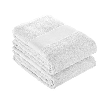 Telo spugna in cotone con banda in poliestere stampabile in sublimazione