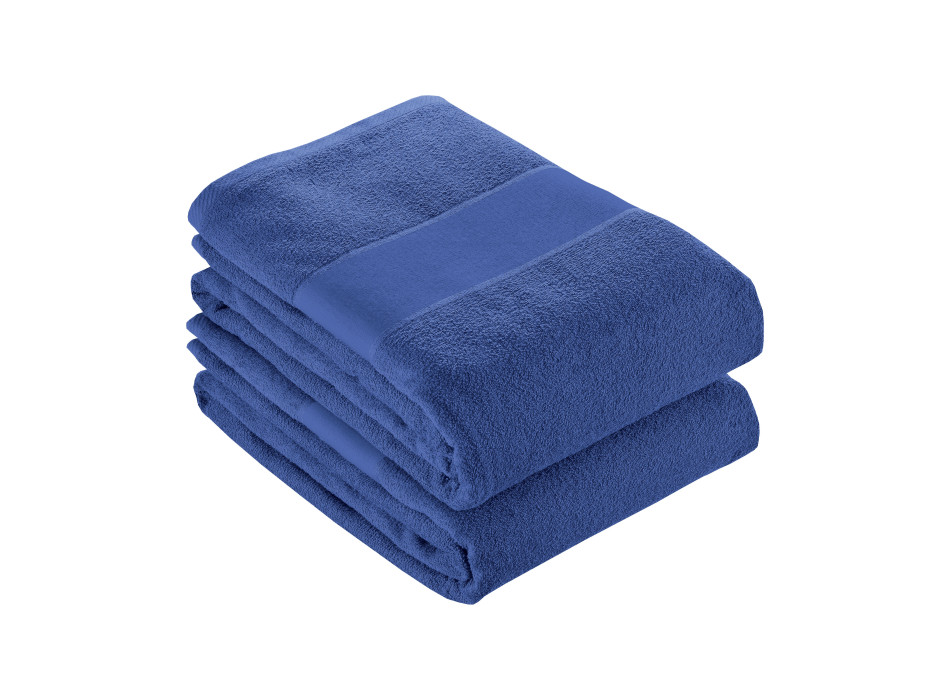 Telo spugna in cotone con banda 8 cm (80x150cm)