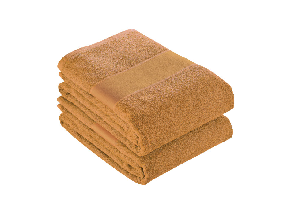 Telo spugna in cotone con banda 8 cm (80x150cm)