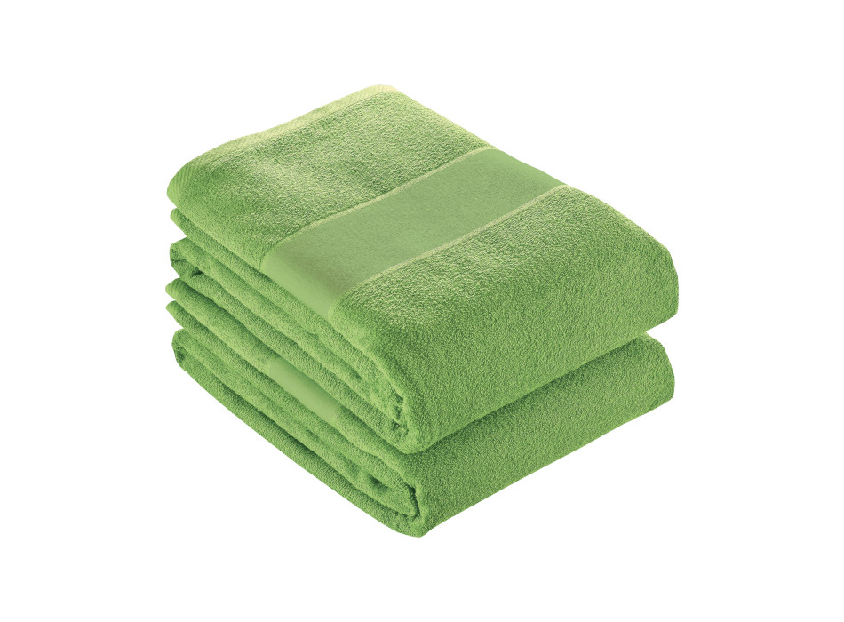 Telo spugna in cotone con banda 8 cm (80x150cm)