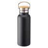 Thermos in acciaio inossidabile (500 ml) con doppia parete isolante e tappo in bambù Gheddi