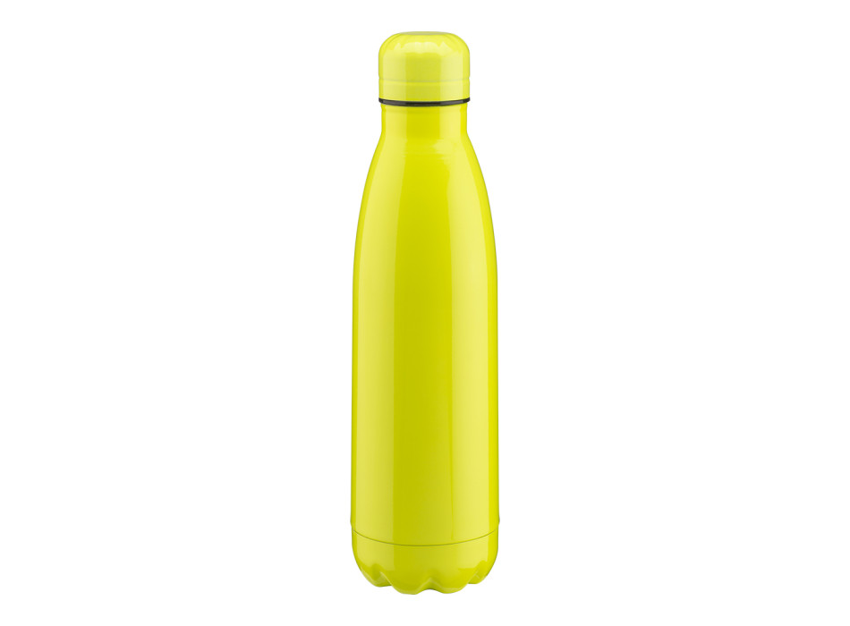 Thermos in acciaio inossidabile capacità 500 ml con doppia parete isolante. Colori fluo