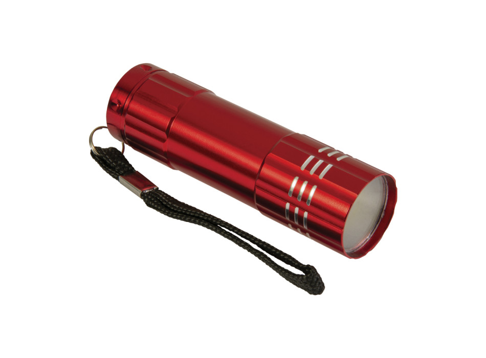 Torcia tascabile a LED COB (Chip On Board) in allumino con cordino (batterie NON incluse) Gheddi