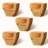 Vasetto in terracotta naturale con torba e capsula biodegradabile contenente semi