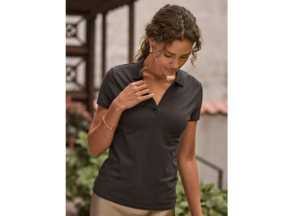 Women Luxury Stretch V Polo Gheddi
