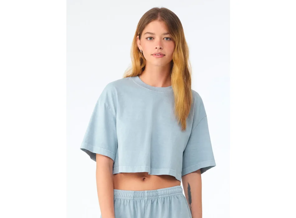 Women's heavyweight washed cropped tee Gheddi