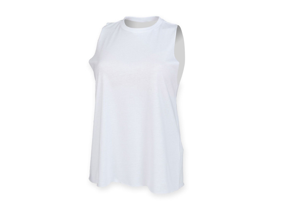 Women's High Neck Slash Armhole Vest