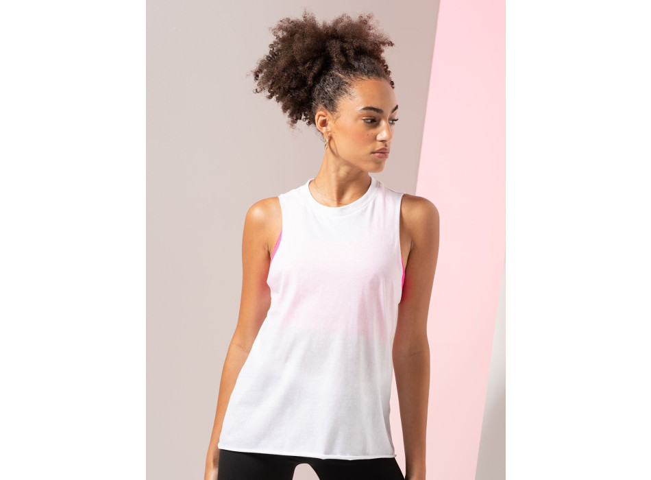 Women's High Neck Slash Armhole Vest