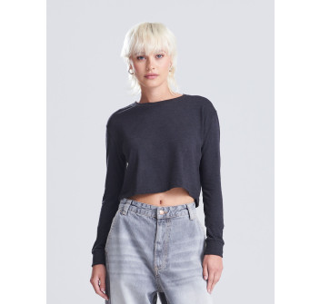 Women's Long Sleeved Cropped T Gheddi