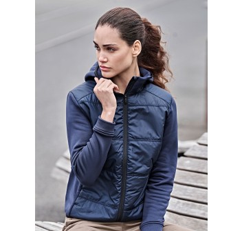 Womens Hybrid-Stretch Hooded Jacket