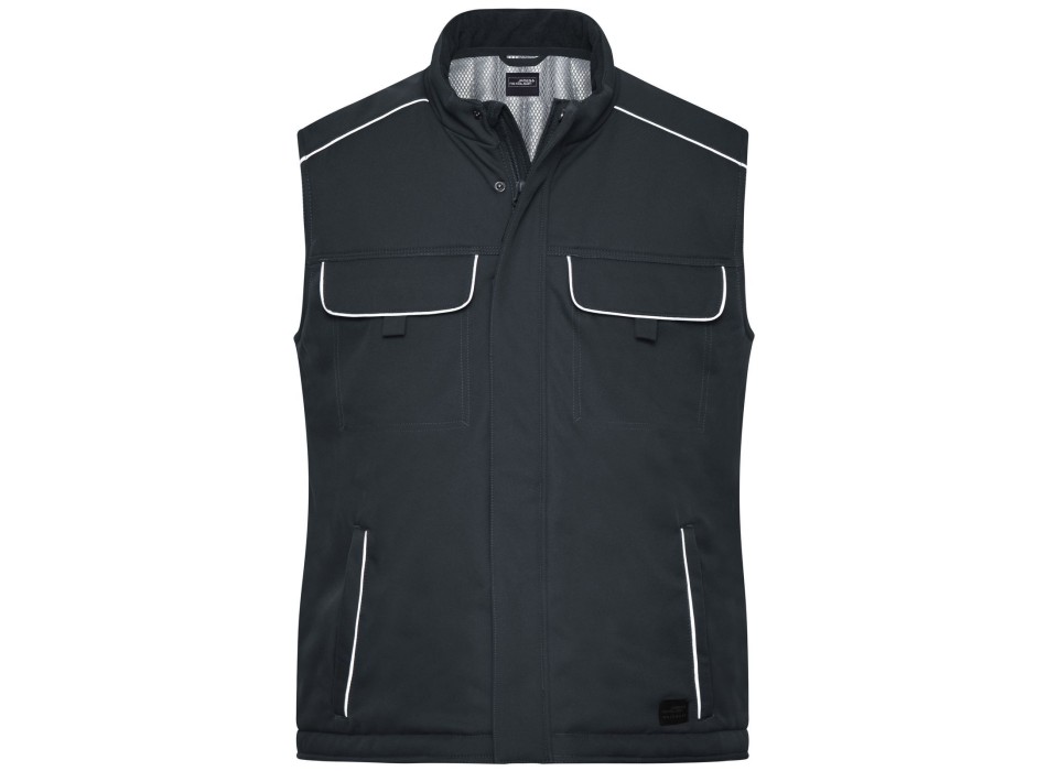 Workwear Softshell Padded Vest - Solid