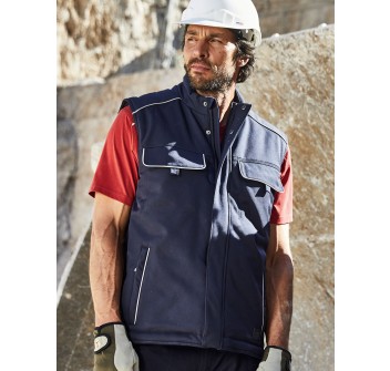 Workwear Softshell Padded Vest - Solid
