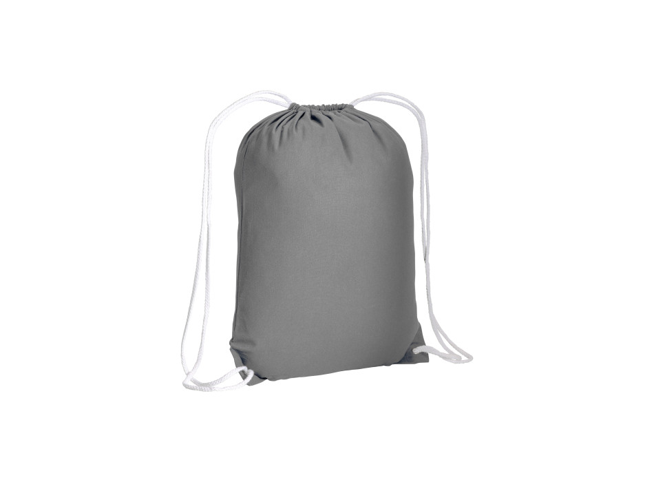 Zainetto in cotone 135 g/m2 con chiusura a strozzo