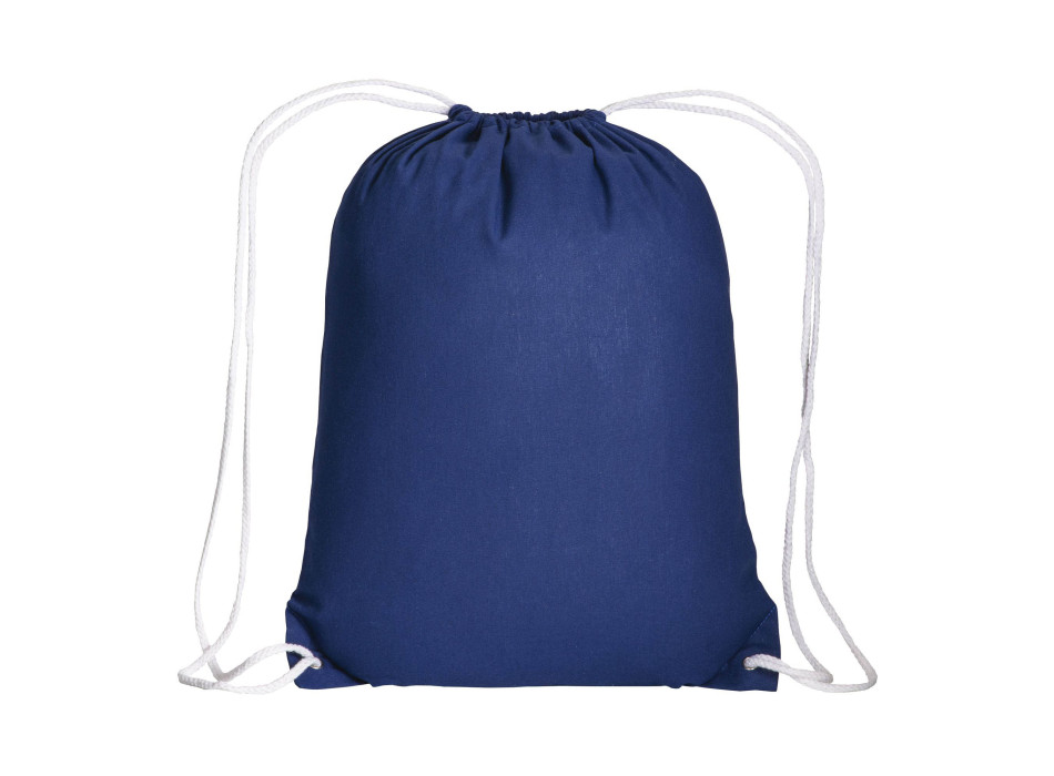 Zainetto in cotone 135 g/m2 con chiusura a strozzo