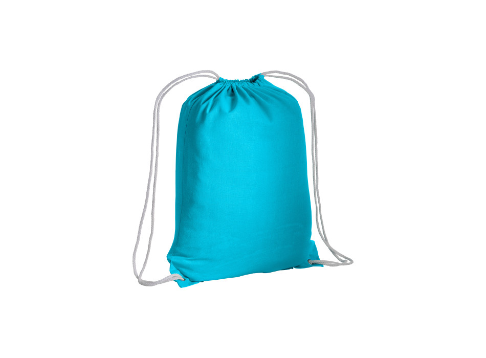 Zainetto in cotone 135 g/m2 con chiusura a strozzo