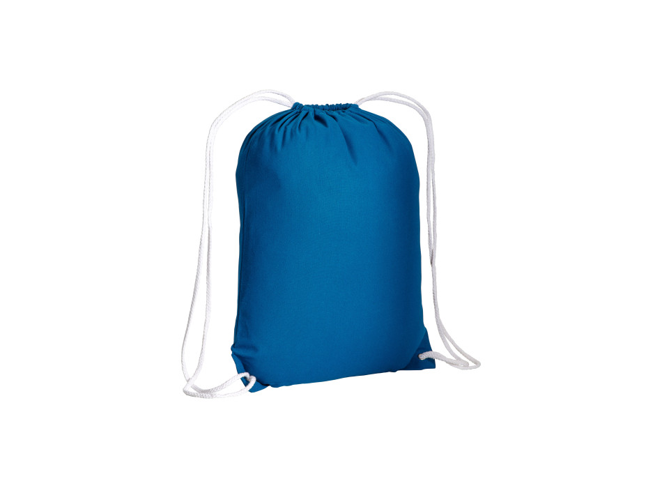 Zainetto in cotone 135 g/m2 con chiusura a strozzo