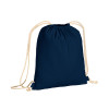Zainetto in cotone 180 g/m2, con chiusura a strozzo Gheddi