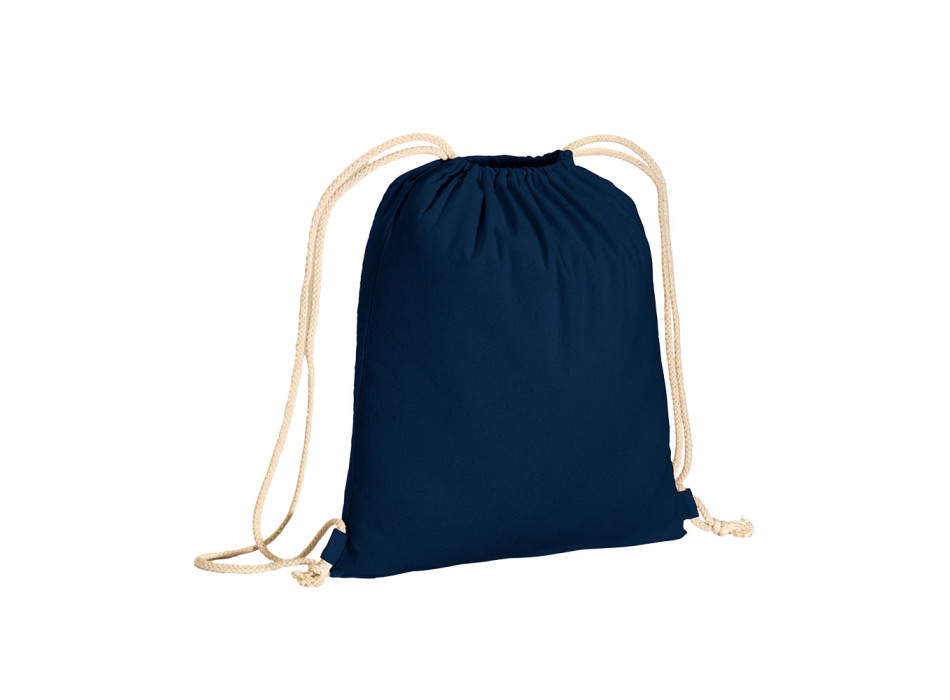 Zainetto in cotone 180 g/m2, con chiusura a strozzo Gheddi